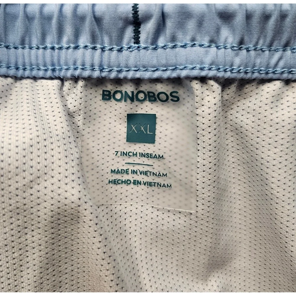 Bonobos Mens XXL Swim Trunks Green Tropical Floral 7 Inch Inseam BOE25101SA